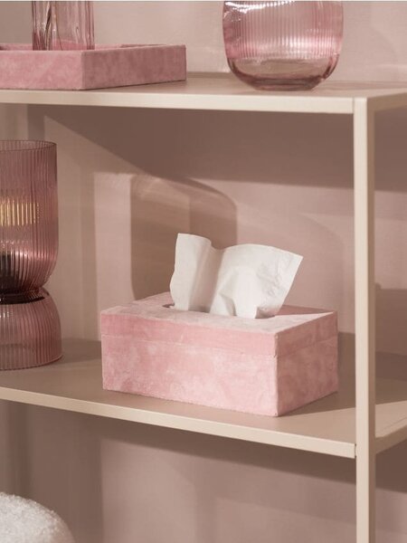 Sinsay - Škatuľa na papierové vreckovky - pastelová ružová