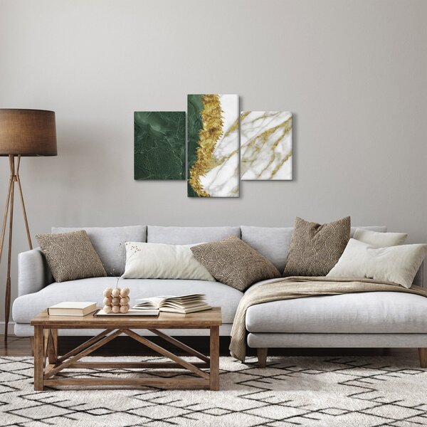 Obraz - Zelený mramor N⁰1 (90x60 cm)
