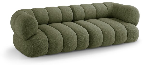 MUZZA Štvormiestna pohovka KOEGO 240 cm chenille zelená