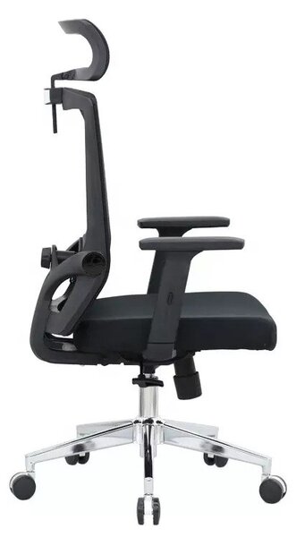 Kancelárska ergonomická stolička Neoseat BRENDA — čierna, nosnosť 150 kg