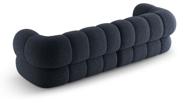 MUZZA Štvormiestna pohovka KOEGO 240 cm chenille modrá