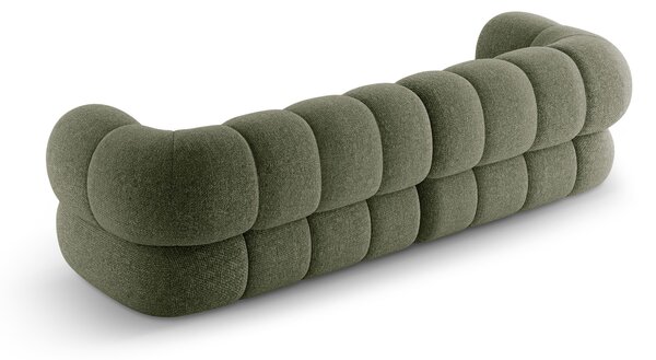 MUZZA Štvormiestna pohovka KOEGO 240 cm chenille zelená