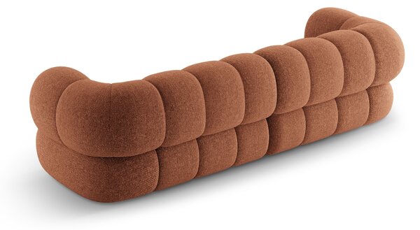 MUZZA Štvormiestna pohovka KOEGO 240 cm chenille terakota