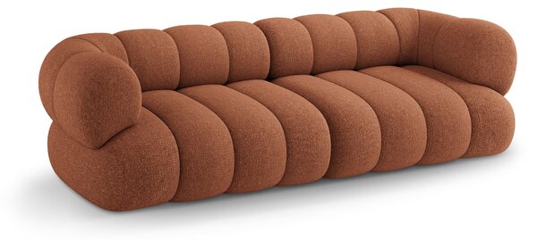 MUZZA Štvormiestna pohovka KOEGO 240 cm chenille terakota