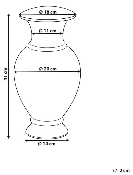 Váza na kvety zlatá železná 41 cm patinovaný povrch klasický tvar doplnky obývacia izba