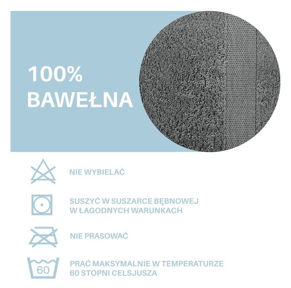 Súprava uterákov DecoKing Marina 2+4 ks sivá