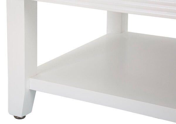 Dizajnový konferenčný stolík Hahnunah 90 cm biely