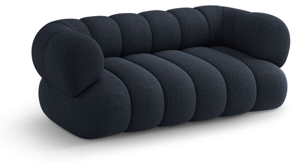 MUZZA Dvojmiestna pohovka KOEGO 180 cm chenille modrá