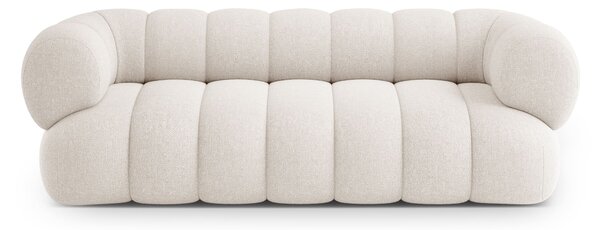 MUZZA Trojmiestna pohovka KOEGO 210 cm chenille krémová