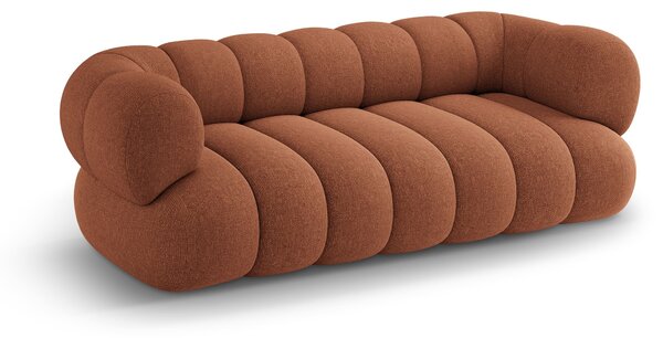 MUZZA Trojmiestna pohovka KOEGO 210 cm chenille terakota