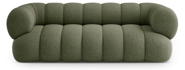 MUZZA Trojmiestna pohovka KOEGO 210 cm chenille zelená