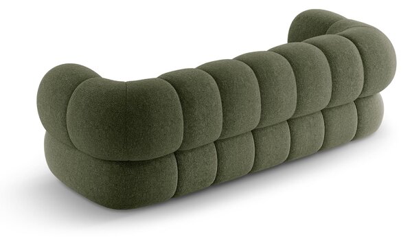 MUZZA Trojmiestna pohovka KOEGO 210 cm chenille zelená