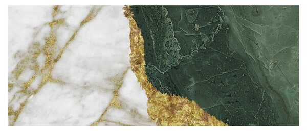 Obraz - Zelený mramor N⁰3 (120x50 cm)