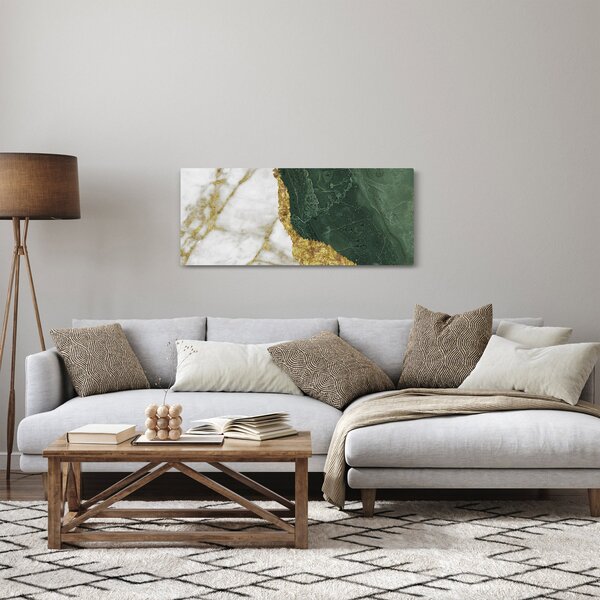 Obraz - Zelený mramor N⁰3 (120x50 cm)