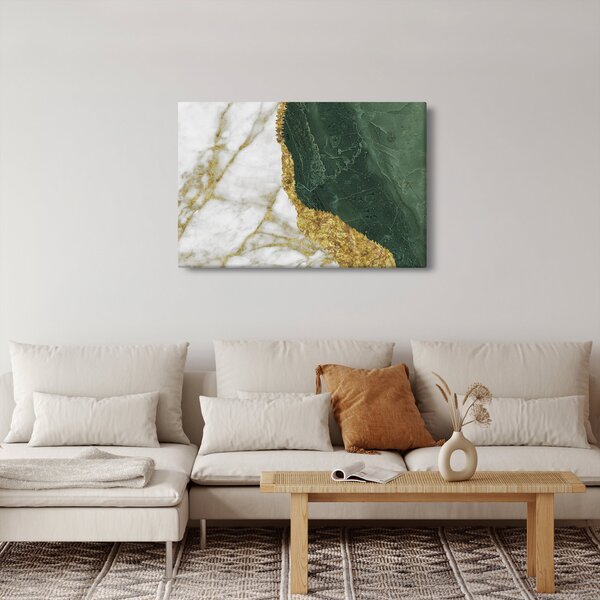 Obraz - Zelený mramor N⁰3 (90x60 cm)