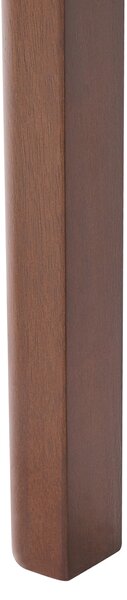 Rozkladací jedálenský stôl tmavý jaseň MDF 160/200 x 90 cm dyhovaná vrchná doska moderný dizajn kuchynský stôl
