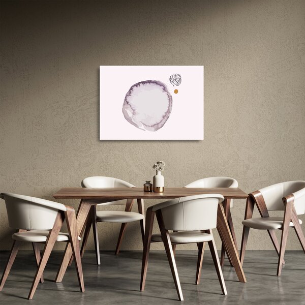 Sklenený obraz - Fialový minimalizmus N⁰4 (70x50 cm)