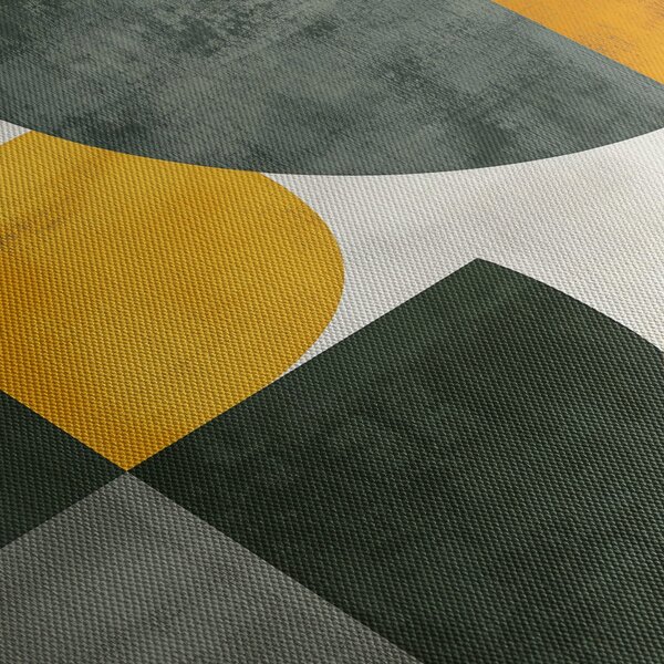 Obraz - Abstrakcia v olivovej farbe (150x105 cm)