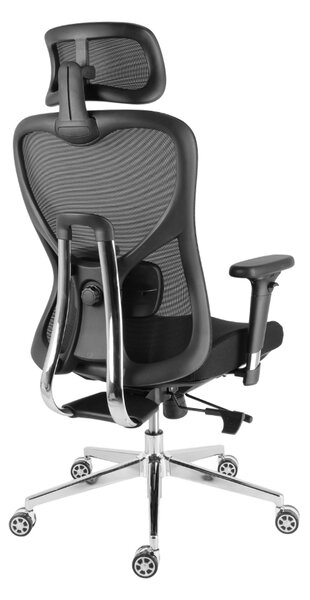 Kancelárska ergonomická stolička Neoseat JAMES — čierna, nosnosť 150 kg