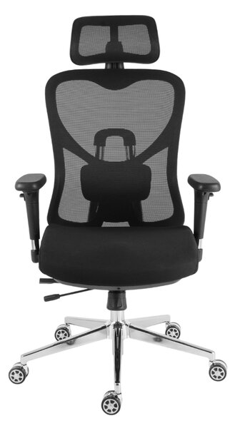 Kancelárska ergonomická stolička Neoseat JAMES — čierna, nosnosť 150 kg