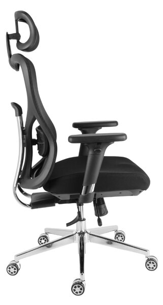 Kancelárska ergonomická stolička Neoseat JAMES — čierna, nosnosť 150 kg