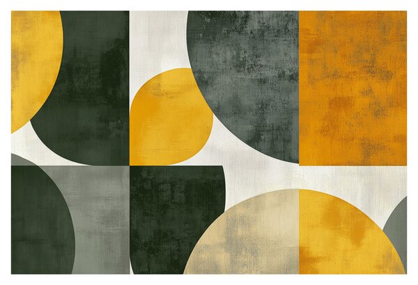 Obraz - Abstrakcia v olivovej farbe (90x60 cm)