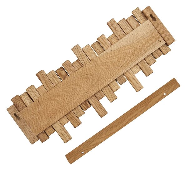 MUZZA Nástenný vešiak ALTRA 40 cm prírodný