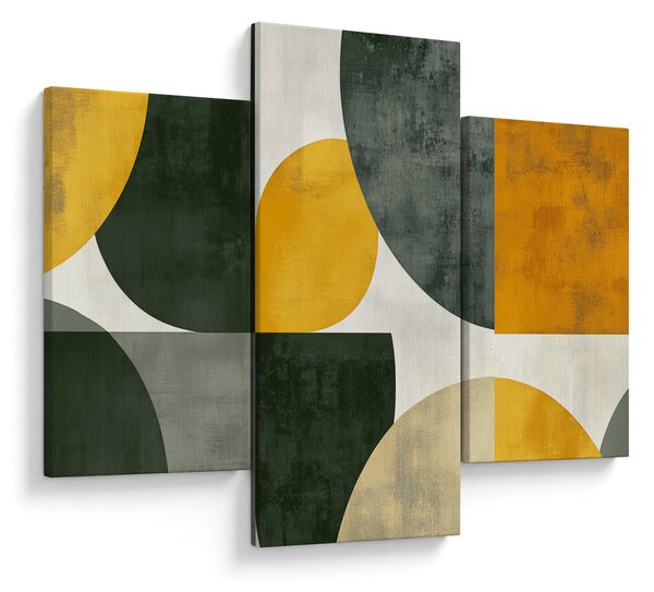 Obraz - Abstrakcia v olivovej farbe (90x60 cm)