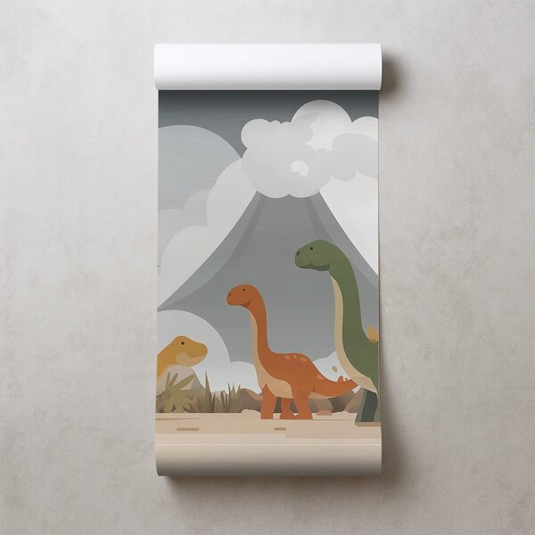 Tapeta farebné dinosaury v krajine