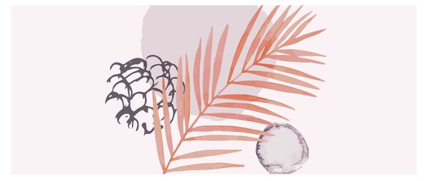 Obraz - Fialový minimalizmus N⁰3 (120x50 cm)