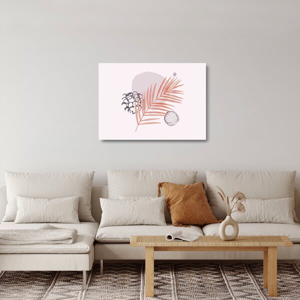 Sklenený obraz - Fialový minimalizmus N⁰3 (70x50 cm)