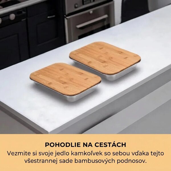 Chopstar™ Bambusová Krájacia Doska S Zásuvkami