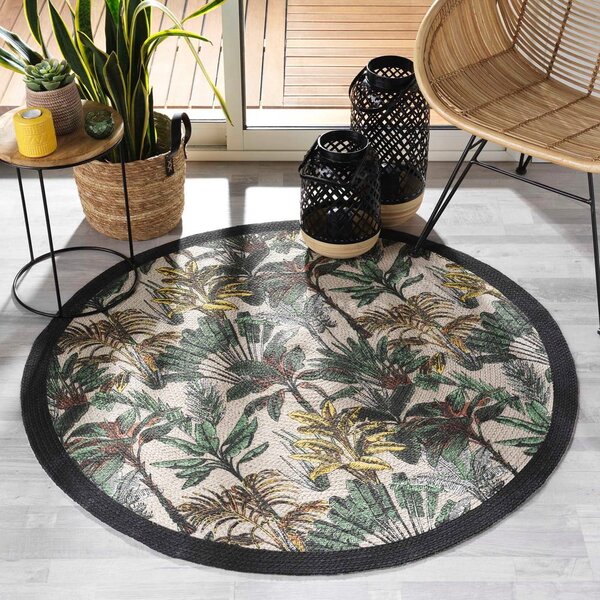 Prateľný okrúhly koberec ø 120 cm Balinesia – douceur d'intérieur