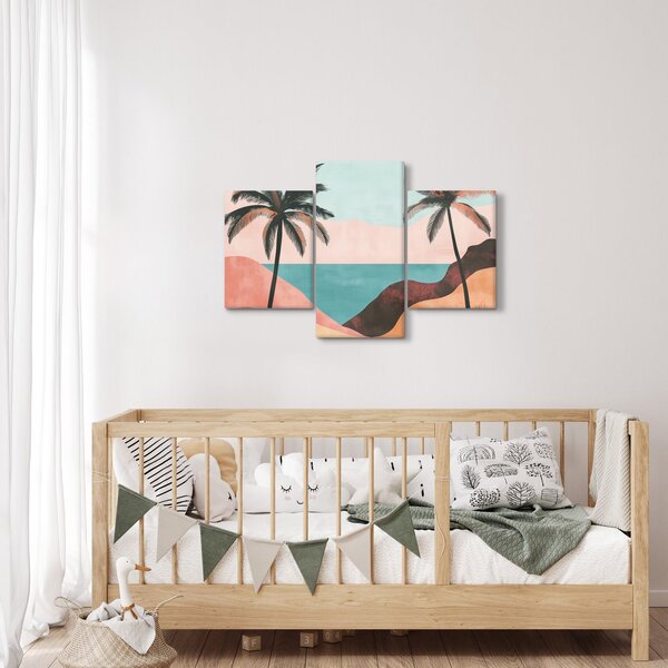 Obraz - Palmy pri mori (90x60 cm)