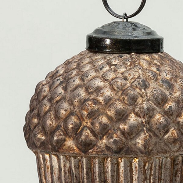 Sklenená ozdoba Acorn Gold 7x7x10 cm