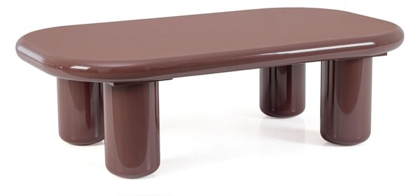 MUZZA Konferenčný stolík TILIA 120 x 36 cm tehlový