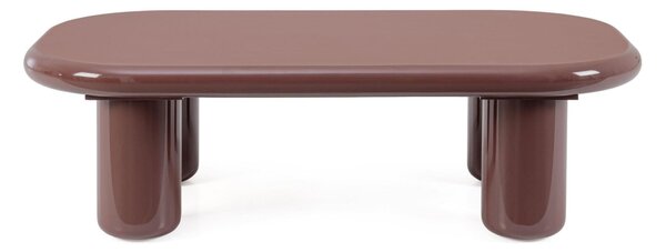 MUZZA Konferenčný stolík TILIA 120 x 36 cm tehlový