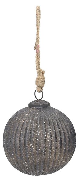 Sklenená ozdoba Rustic Black 10 cm