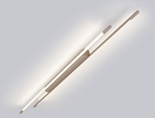 Helestra stropné LED svetlo LEDA, hnedé, dĺžka 150 cm, stmievateľné, Hnedá / hrdzavá, Pracovňa / Kancelária, Hliník