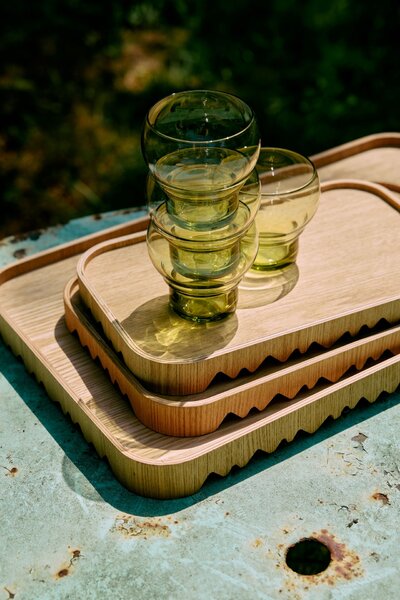 Servírovacia tácka Natural Ash Wood Medium