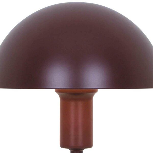 Stolová lampa Ellen mini, bordová, výška 25 cm, kov, Červená, Obývacia izba / jedáleň, kov, Škandinávsky, Stojacie svietidlo