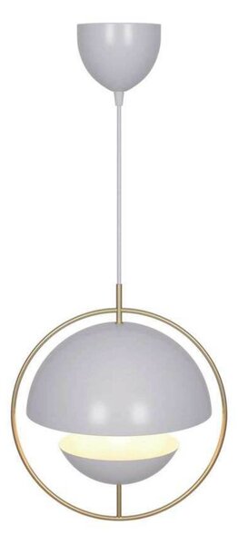 Nordlux Závesné svietidlo Tavia, biele, Ø 33 cm, kov, Biela / opálová, Obývacia izba / jedáleň, kov, Škandinávsky, Závesné svietidlo