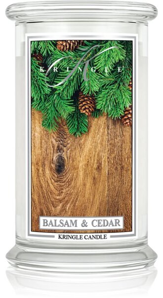 Kringle Candle Classic Balsam & Cedar vonná sviečka 623 g