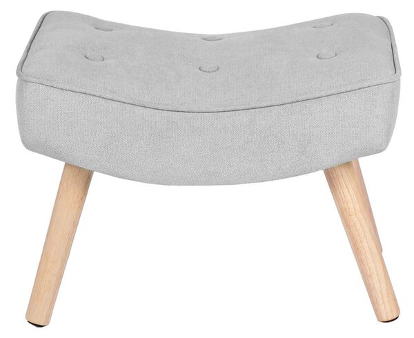 MUZZA Taburet Duble světle šedá