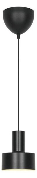 Závesné svietidlo Matis, čierne, Ø 13 cm, kov, Čierna, Obývacia izba / jedáleň, kov, Škandinávsky, Závesné svietidlo
