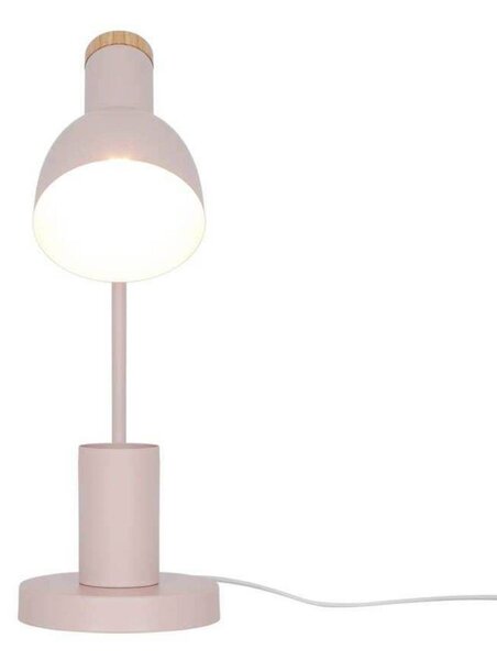 Stolová lampa Devone, prachovo ružová, výška 43 cm, kov, Fialová / ružová, Detská izba, kov, Škandinávsky, Stolová lampa