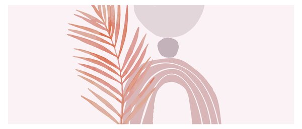 Obraz - Fialový minimalizmus N⁰1 (120x50 cm)
