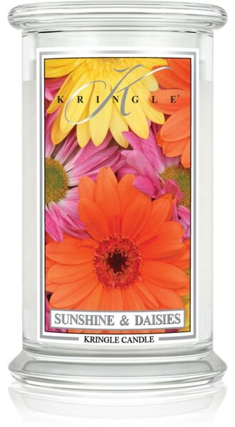 Kringle Candle Classic Sunshine & Daisies vonná sviečka 623 g