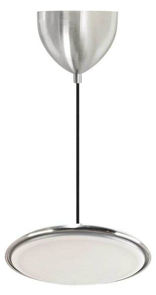 LED závesné svietidlo Artist, Ø 25 cm, farba ocele, nerezová oceľ, Hliník / sivá / zinok, Obývacia izba / jedáleň, Nehrdzavejúca oceľ, Škandinávsky, Závesné svietidlo