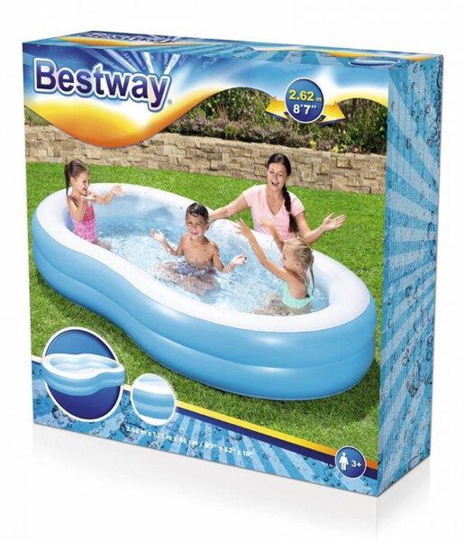 Bestway® Bestway 54117 Bazén nafukovací rodinný 2.62m x 1.57m x 46cm 8050150 - Bazén